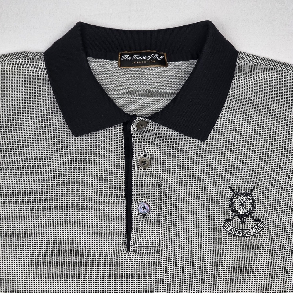 St. Andrews Golf Course Polo Shirt Mens XXL Mercerized The Home Of Golf Vintage